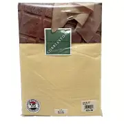 NOS new Cobblestone Bardwil Textured Yellow table cloth Oblong 52" x 70" NIP