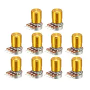 WH148 50K Variable Resistor Single Turn Rotary Carbon Potentiometer Knob 10pcs
