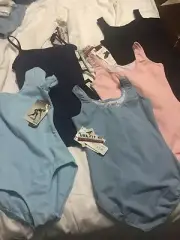 Bloch Leotard Child Size 14 Ballet Dance Short & Long sleeve tank Various Color