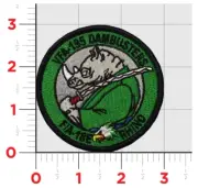 MARINE CORPS VFA-195 DAMBUSTERS F-18 RHINO EMBROIDERED HOOK & LOOP PATCH