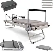 Foldable Pilates Reformer Pilates Reformer Machine Equipment for Home Workouts, Portable Reformer Pilates Machine for Ideal for Beginners