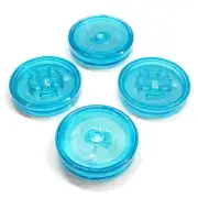 (4) Blue Lego Dimensions Blank toy tags for vehicles and gadgets