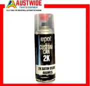 UPOL 2K SATIN CLEAR TOUCH UP SPRAY SOLID DIY AUTOMOTIVE TOP COAT AEROSOL