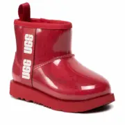 UGG Big Kids' CLASSIC CLEAR MINI II Boots Samba Red 1112386K-SBR f