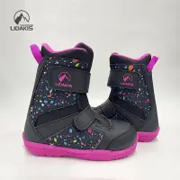 在飛比找Yahoo!奇摩拍賣優惠-lidakis力達克絲21新款兒童單板粘扣滑雪鞋舒適保暖防水