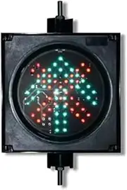 Arrow Traffic Light, 200 Mm (8 Inch) Traffic Light, Traffic Light Decoration,DC12/DC24V/AC85-265V Traffic Light for Garages, Roads, Docks(Size:Ac85-265v,Color:Standard)