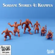 D&D Miniature Mutated Townsfolk Noble Dungeons and Dragons Krampus Adventure