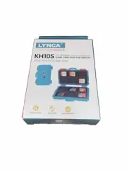 Nintendo Switch Portable Game Card Case 12 In 1 Storage Box Blue Hard Shell New