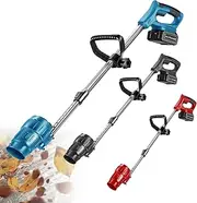 800W/1500mAh Electric Handheld Leaf Blower,Leaf Blower Cordless,Double Control Switch - Length Adjustable,Speed ​​28000r/min,Fallen Leaf Hair Dryer,2*Battery,for Dust Removal,Leaf Cleaning