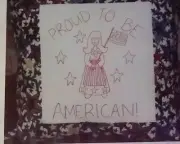 Proud to be American - Cross Stitch - Debi Designs - Year 2001