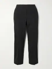 [Theory] Theory - Treeca Stretch Linen-blend Straight-leg Pants - Black - US4 US 4 Black