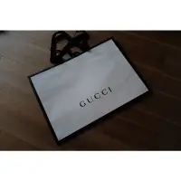 在飛比找蝦皮購物優惠-Gucci 白色紙袋 40x55x20