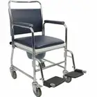 Homecraft Chrome Plated Steel Wheeled Commode - 091325729