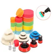 29Pcs Mixed Drill Buffing Buffer Pad Polishing Pad Backing Pad Kit Power Tools