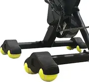4 Pack Indoor Cycling Snap Rocker Feet Adapters with 8 Pack Tennis Balls,Sports Rocker Feet Adapter,Stability Accessories for Smart Bike Resistance Trainer Home Workout Equipment