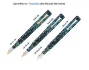 Osprey Milano - Tanzanite Fountain Pen with ULTRA-FLEX nib EEF/EF/F/M/B