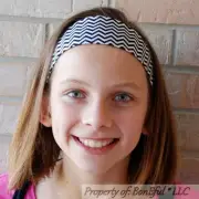 BonEful RTS NEW Boutique Girl Headband Retro Hipster VTG B&W Black White Fabric
