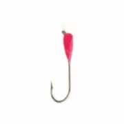 Mack's Lure 02120 Glo Hooks, Snelled (Bronze Hook) Hot Cerise