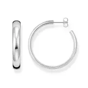 Buy Chunky Hoop Earrings Medium Silver by Thomas Sabo online - THOMAS SABO Australia