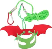 WOONEKY Bearded Dragon Harness Reptile Leash Christmas Lizard Traction Lizard Xmas Cosplay Supplies Compact Lightweight