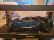Kyosho Ousia 1/18 Bugatti Chiron Black/Blue.