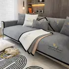Solid Color Jacquard Sofa Seat Cushion Covers Room Chaise Longue Luxury Corner