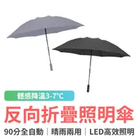 在飛比找蝦皮商城優惠-小米有品 90分全自動反向折疊照明傘 反向傘 折疊傘 自動傘