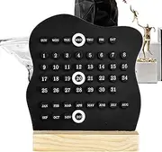 Perpetual Calendar Desktop - Desktop Table Calendar Desk Accessories,Stationery Supplies Month Week Date Display, Aesthetic Cute Decor for Student Teacher