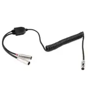 Rugged Radios Headset to Dual Radio Splitter 5-Pin to Dual 5-Pin Coil Cord Cable