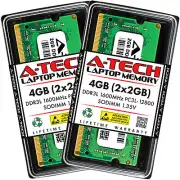 4GB 2x2GB PC3L-12800S ASUS X750JB X750JN X750LN Q87I-PLUS X756UA DDR3 Memory RAM