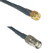 RFC195 RP-SMA MALE to BNC FEMALE Coax RF Cable USA-Ship Lot