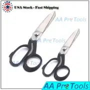 Tailor Scissors Sewing Dressmaking Upholstery Fabric Cutting (8'', 10'') Black