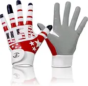 GOWISDOM Youth Baseball Batting Gloves,Softball Batting Gloves Grip Sports Kids Boys Girls Batting Gloves Super Grip for Enhanced Game Experience Training