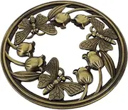 ORFOFE Candle Accessories Alloy Jar Candle Cover Protects from Debris Ensures Even Burn