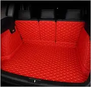 Car Cargo Liners for Subaru for Forester 2019 2020 2021 Leather Car Trunk Mat Cargo Liner Trunk Carpets(Red-B)