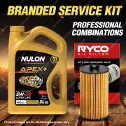 Ryco Oil Filter 5L APX5W30D1 Eng. Oil Service for Holden Barina TM Cruze JH Trax