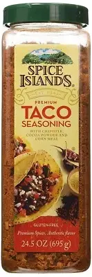 Spice Islands Premium Taco Seasoning Spices Mix 24.5 oz Gluten Free Chipotle