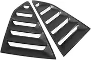 Compatible with Chevy Camaro 2016 2017 2018 2019 2020 2021 2022 Car Rear Side Vent Window Quarter Scoop Louver Shutter Cover Trim ABS(Carbon Fiber Look)
