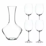 Nachtmann Vivendi Premium, Decanter Set, 4 Wine, 5 Pieces Lead Crystal 0093605-0