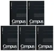 KOKUYO Campus Pre-Dotted Notebook, Semi A5, 5Mm Grid Ruled - 40 Sheets - 80 Page