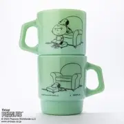 Fire King SNOOPY Stacking Mug Peanuts Snoopy 70th Best Friend snoopy Japan cup