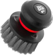 Dirt Devil Handheld Pommel Scrubber Cleaning Brush, 3.5" Medium Bristle Black
