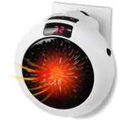Portable Electric Heater Mini Wall Mount Warm Air Heater Warmer Fan Silent Remote Fast Heat Thermos