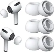 [3 Pairs] Replacement Ear Tips for Airpods Pro and Airpods Pro 2nd Generation with Noise Reduction Hole, Silicone Ear Tips for Airpods Pro with Portable Storage Box and Fit in The Charging Case(S/M/L)