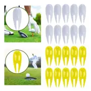 10Pcs Golf Divot Tool Golf Fork Green Fork