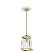 Colair 1 Light Pendant Solid Brass - COLAIR PE1-BRS
