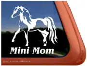 Mini Mom | Miniature Pinto Horse Trailer Window Decal