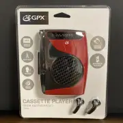 GPX Cassette Player/Recorder w/AM/FM Radio, Headphones & Speaker New in package