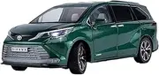 Decorative Car Model 1/24 for Sienna MPV Van Alloy Large Car Model Living Room Decoration Easter Display Perfect for Gifting(Green)