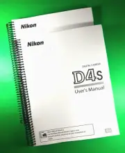 Owners Manual for Nikon D4s Camera 500 Pages W/Clear Covers!